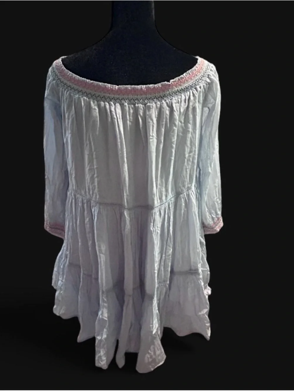 Free People Sunbeams Tiered Mini Dress
